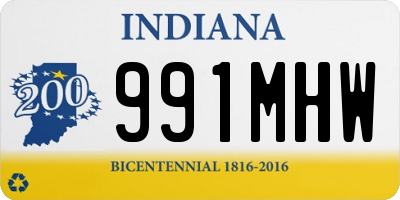 IN license plate 991MHW