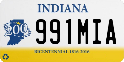 IN license plate 991MIA