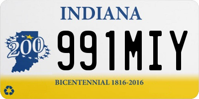 IN license plate 991MIY