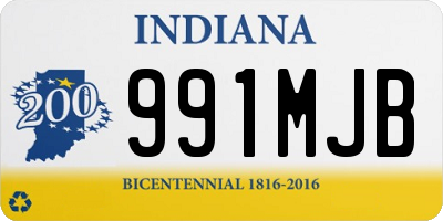 IN license plate 991MJB