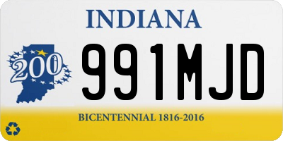 IN license plate 991MJD