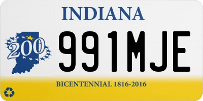 IN license plate 991MJE