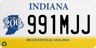 IN license plate 991MJJ