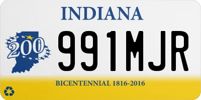 IN license plate 991MJR