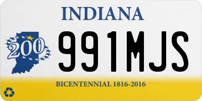 IN license plate 991MJS