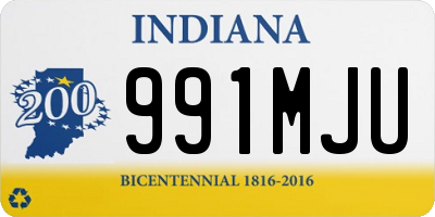 IN license plate 991MJU