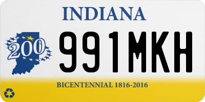 IN license plate 991MKH