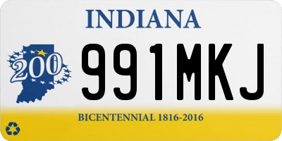 IN license plate 991MKJ