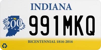 IN license plate 991MKQ
