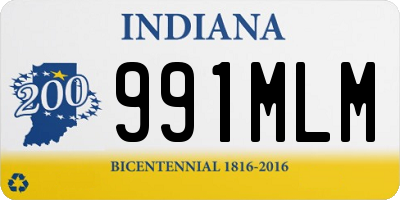 IN license plate 991MLM