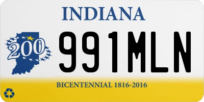 IN license plate 991MLN