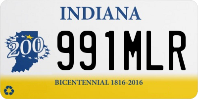 IN license plate 991MLR