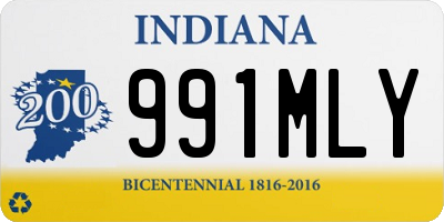 IN license plate 991MLY