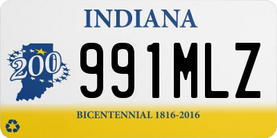 IN license plate 991MLZ