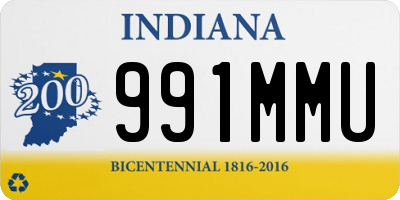 IN license plate 991MMU