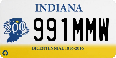 IN license plate 991MMW