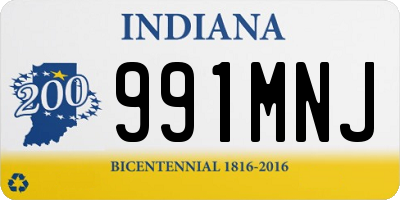IN license plate 991MNJ