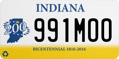 IN license plate 991MOO