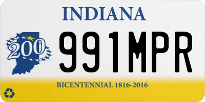 IN license plate 991MPR