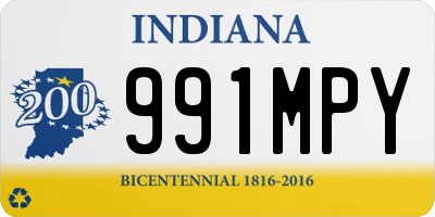IN license plate 991MPY