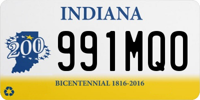 IN license plate 991MQO