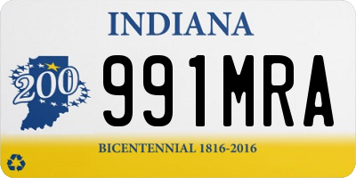 IN license plate 991MRA