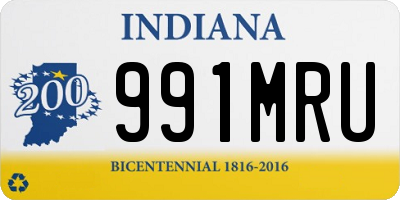 IN license plate 991MRU