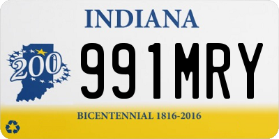 IN license plate 991MRY