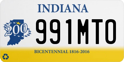 IN license plate 991MTO