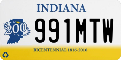 IN license plate 991MTW