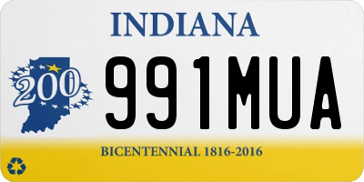 IN license plate 991MUA