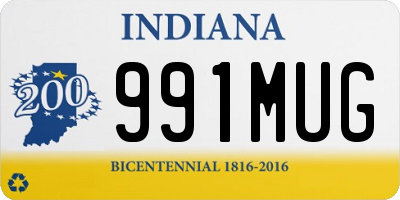 IN license plate 991MUG