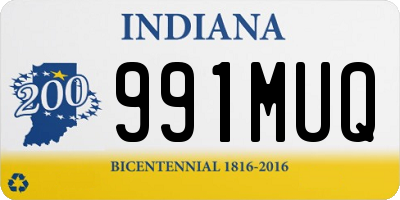 IN license plate 991MUQ