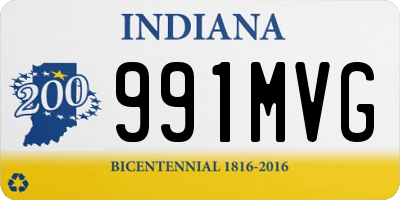 IN license plate 991MVG