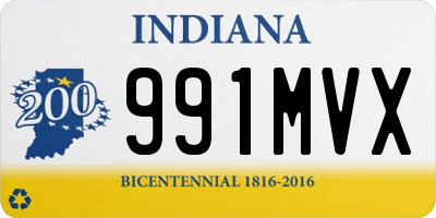 IN license plate 991MVX