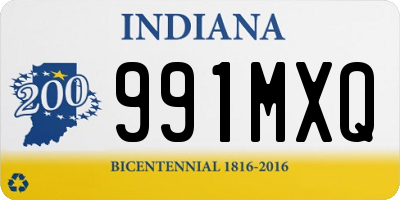 IN license plate 991MXQ