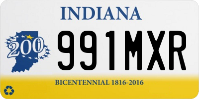 IN license plate 991MXR