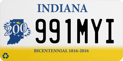 IN license plate 991MYI