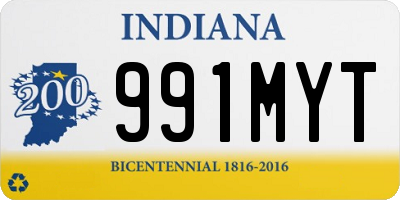 IN license plate 991MYT