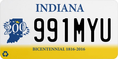 IN license plate 991MYU