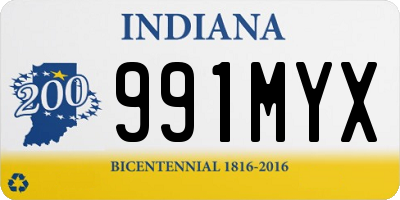 IN license plate 991MYX