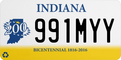 IN license plate 991MYY