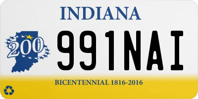 IN license plate 991NAI