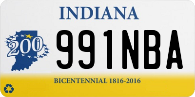 IN license plate 991NBA
