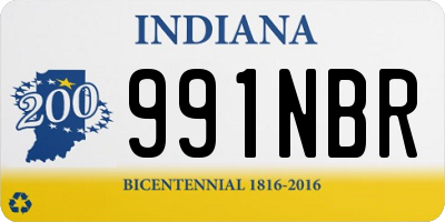 IN license plate 991NBR