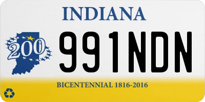IN license plate 991NDN