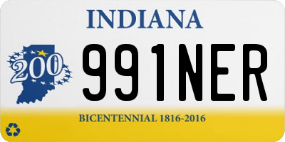 IN license plate 991NER