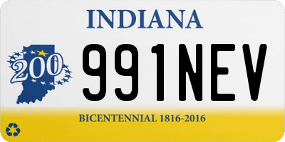 IN license plate 991NEV