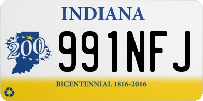 IN license plate 991NFJ