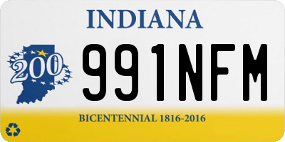 IN license plate 991NFM